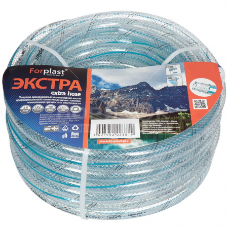 Шланг поливочный ПВХ "Forplast" ЭКСТРА пищевой 1/2", 25м