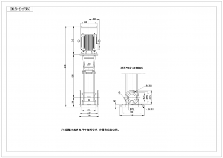 Насос CDM150-2-2, 18,5 кВт, станд. фланец, 3х380В, 50 Гц, чугун, 70ºС