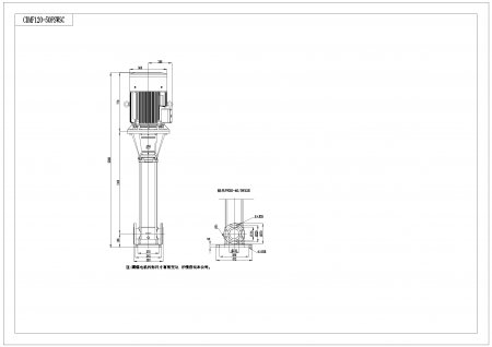 Насос CDM120-5, 55 кВт, станд. фланец, 3х380В, 50 Гц, чугун, 70ºС