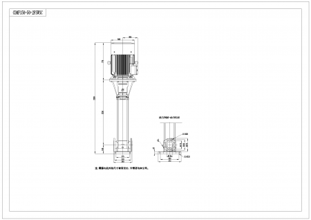Насос CDMF150-5-2, 55 кВт, станд. фланец, 3х380В, 50 Гц, нерж., 70ºС
